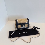 【閒置🆕】Chanel 24C 芯片拉菲草編方胖子斜挎包 單肩包
