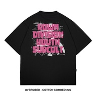 8.8 Rown Division Straoge Oversized T-Shirt - Rowndvsn Kaos Oversize Grittius Black