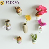 JEROMY Vase Fridge Magnets, Handmade Decorative Mini Ceramic Vase, Creative Unique Small Flower Arra