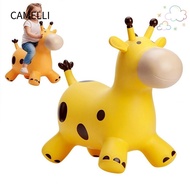 CAMELLI Animals Jumping Toys, Anti-fall Rubber Giraffe Bouncy Horse, Fun Inflatable Sturdy Thickened
