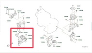 ยางแท่นเครื่องหน้าขวา NISSAN TEANA J32  L33 MR20DE  11210-JN30A (เป็นอะไหล่แท้ Nissan) รหัส A208