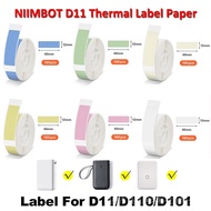 Niimbot Color graphic label D11 D110 D101 Label Sticker Tranparent Label Paper Roll Name Tag Price T