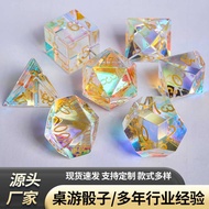 Dungeons and Dragons COC Board Game Running Team Game Dice Set DND Polyhedron Lingjing Colorful Glas