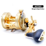 Big Game Fishing Saltwater Star Drag Reel 10KG Drag Power Sea Drum Boat Wheel Aluminium Frame RIGHT