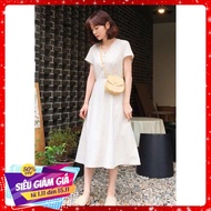 Hmc007 NV long white dress with real buttons (Accompanied by real photos and feedback)