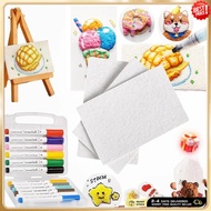 Magic Puffy Paint Marine Animals 3D Drawing Magic Canvas Sponge Foam Texture Painting Kit For Summer