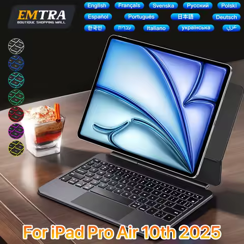 Magic keyboard for ipad 11 A16 12.9 Air 4 Air 5 for iPad 10th Generation Pro 12.9 6th 5th 4th 3rd Ge