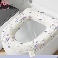 [YKDS]Washable Toilet Seat Cover Mat Waterproof Closestool Mat Seat Case O-shape Toilet Lid Pad Bidet Cover Bathroom Accessories