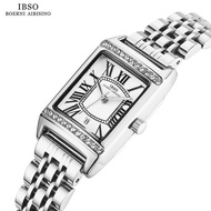 Manufacturer Supply IBSO Brand Niche Light Luxury Retro Watch Ladies Square Small Dial Wrist Watch W