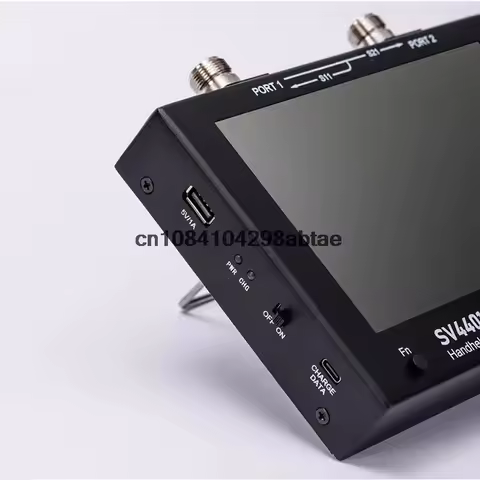 Handheld vector network analyzer and standing wave ratio tester 50KHz-4.4GHz 7-inch touch screen SV4