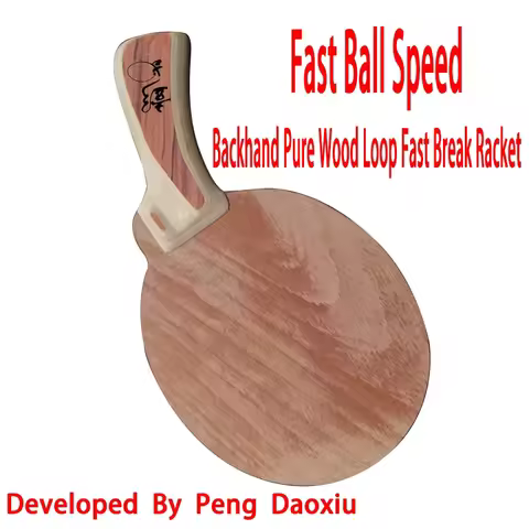 Special Shape Control Table Tennis Blade Middle Backhand Pure Wood Loop Fast Break Racket Bottom Pla