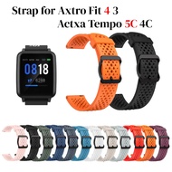 Silicone Strap for Actxa Tempo 5C 4C Soft Watch Band for Axtro Fit 4 3 Smart Fitness Tracker Sigapor