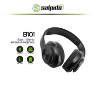 Salpido B101 Bass + Stereo Wireless Headphone With Folding / TF / AUX / Call & Answer / Microphone