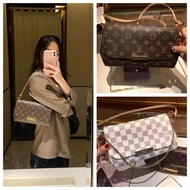 sling bags for women❖☃▪LV/Louis Vuitton handbags Favorite presbyopia chain bag checkerboard single s