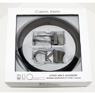 Calvin Klein  男士雙面皮帶｜Black & Brown Reversible Belt 2 Buckles 禮盒裝 CK Gift Box