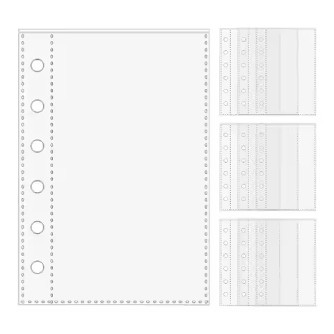 A7 Binders A7 A7 Binder Pages Clear 6-Ring Binder Refill Transparent Pages