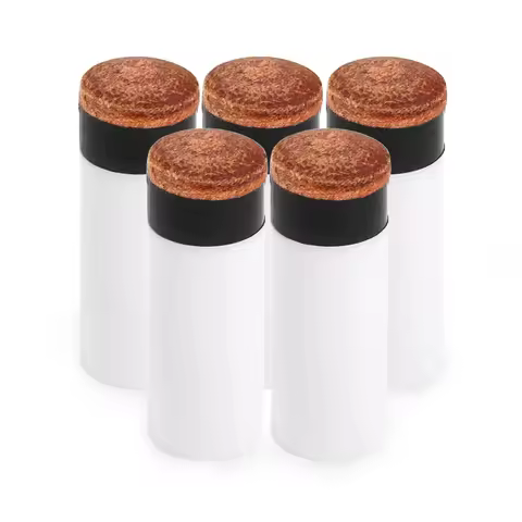 Pool Cue Tips Hard Plastic Cue Stick Ferrules Billiard Cue Head 12MM / 13MM Outer Diameter Screw-on 