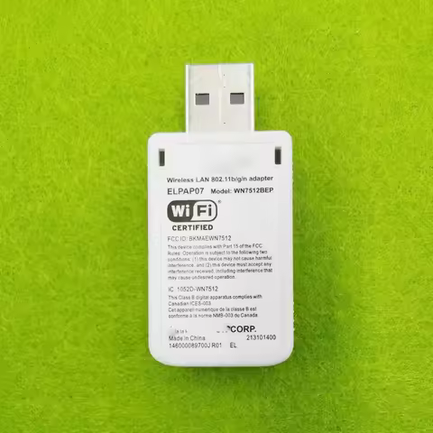 Original For EPSON WIRELESS WIFI USB LAN ADAPTER ELPAP07 V12H418P12 WN7512BEP 802.11B/G/N F/S