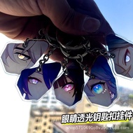 Honkai: Star Rail Aventurine Transparent Eye Keychain  Robin Acheron Sparkle Luminous Eye Phone Pend
