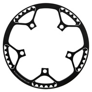 Zyyini Single Chain Ring, MEIJUN 53T CNC Aluminum Alloy Narrow Wide Chainring for Road Bike and Moun