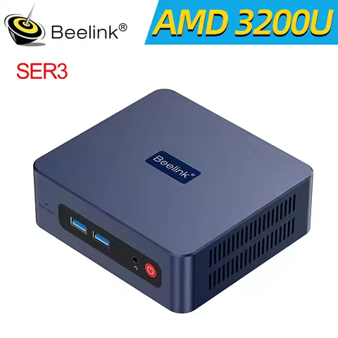 Beelink SER3 Mini PC AMD Ryzen 3 3200U SER5 Ryzen 5 5500U DDR4 16GB 32GB SSD 500GB WiFi BT RJ45 1000