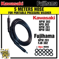 Pressure Washer Hose for Kawasaki Fujihama 5 Meters with 10pcs Oring