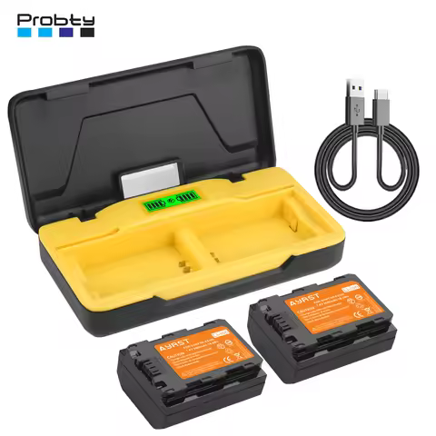 2600mAh NP-FZ100 Battery or Dual Charger for Sony A7R4 A7M4 BC-QZ1 A7R3 FX30 A9 II, A7R III, A7R IV/