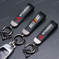 Mitsubishi Car Keychain High Grade Leather High Quality Key Chain For Attrage Mirage G4 Triton Xpand