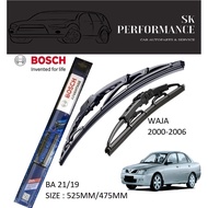 Bosch Advantage Quality Wiper PROTON WAJA 2000-2006 1Pair (2Pcs) size : 21"/19" - Compatible with U-hook Tyre