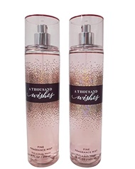 (Set of 2) - Bath & Body Works Fragrance Mist, A Thousand Wishes. 8fl oz/ 236ml Each