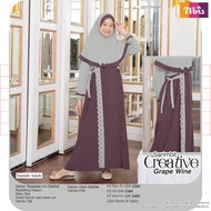 NIBRAS SETELAN GAMIS + JILBAB ANAK - CREATIVE GAMIS ANAK