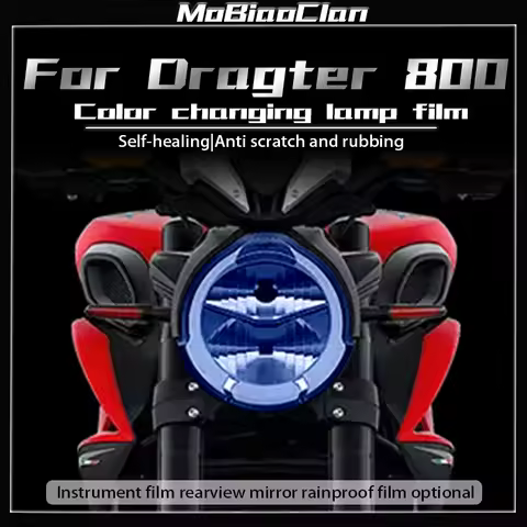 For MV Agusta Dragster 800 Modified parts smoked black headlights taillights instrument protection f