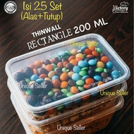 [Isi 25] Thinwall Rectangle 200 ml Victory / Thinwal Kotak 200ml Victory / Thinwall Rectangle 200 ml