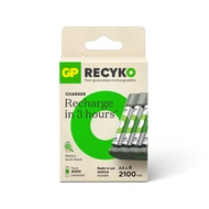 GP ReCyko B441 USB Battery Charger with 4 AA 2100mAh Rechargeable Batteries