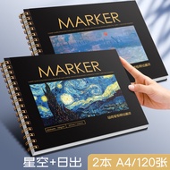 Thickened Drawing Book for Marker Professional Cartoon Sketchbook A4 Size Art Students Blank Paper 8