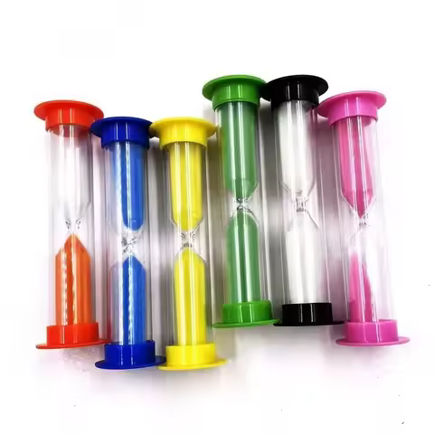 Plastic Sand Timer Small Clock Hourglass Clocks30 Seconds/1 Minute/2 Minutes/3 Minutes/5 Minutes/10