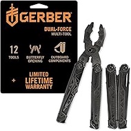 GERBER Gear Dual-Force - Heavy Duty Pliers with Wire Cutter, Wire Stripper, Knife & More - Premium M