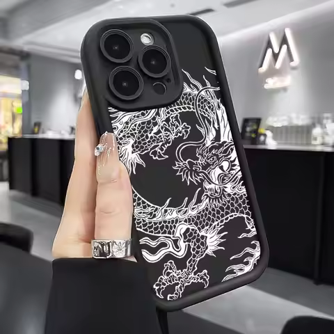 Luxury Dragon Case For Oppo Reno12 F 4G 5G Reno11 F A77S A77 A76 A74 A60 A79 Case OPPOA60 A79 Silico