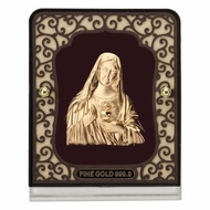 Mother Mary MEDIUM TABLE TOP - 24kt Gold Foiled artwork - Size: 8cm x 10cm - The mother of Jesus