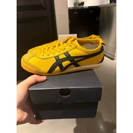 2025 Retro Cowhide Edition Bruce Lee Yellow Mexico 66 Casual Sneakers Women's Flat Skate Shoes