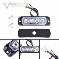 4LED Strobe Light 5 Wire Synchronous Warning Light 4LED Truck Side Light Waterproof Strobe Light
