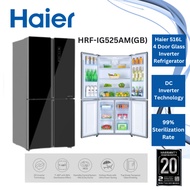 Haier 516L 4 Door Glass Series Inverter Refrigerator HRF-IG525AM(GB) Peti Ais Sejuk 冰箱