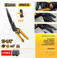 INGCO Grass Garden Scissors Shear Grass Cutter Trimmer 340mm HPS3401 + FREEBIES FMAC TOOLS
