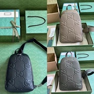 GUCCI GUCCI Men's Chest Bag Shoulder Bag Genuine Leather Cowhide Men's Bag Women's Bag 766937