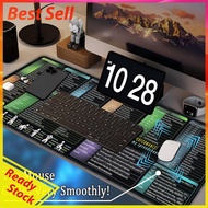 Excel Mouse Pad Non-Slip Excel Sheet Desk Pad 30x60cm for Office (A)