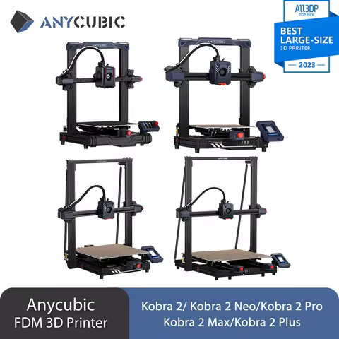 ANYCUBIC Speed FDM Series 3D Printer Kobra 2 Max Kobra 4 3D Printer Large Size Auto-levelling DIY FD