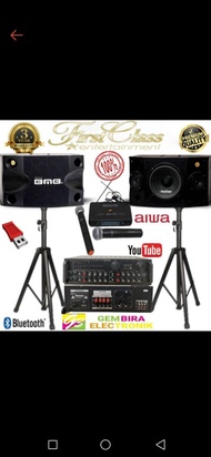 Paket Karaoke Speaker BMB ampli Bluetooth Original