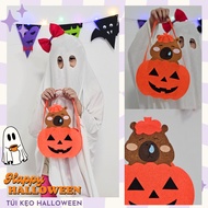 Capybara Halloween Candy Baskets, gift bags, candy bags, felt candy baskets, designer Halloween cand