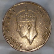 香港 硬幣5 1951年 伍毫 五毫 5 毫 Fifty Cents 50 Cents #42plastic