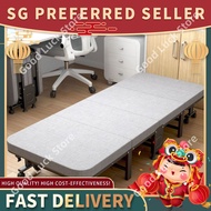 Foldable Bed Single Bed Portable Folding Single Bed Companion Bed Frame 75cm Wide Metal Bed Frame Of
